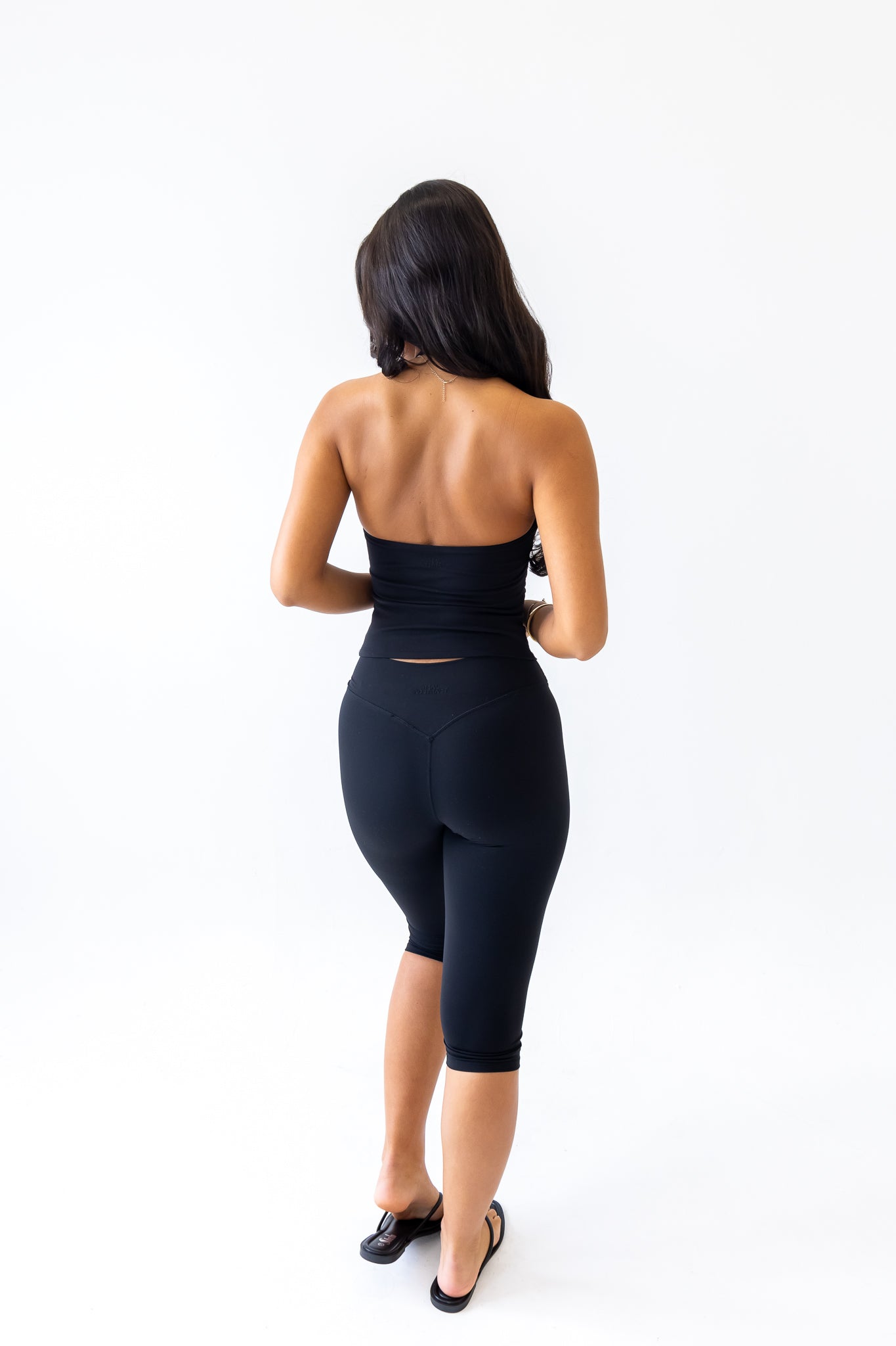 Black Plunge Top