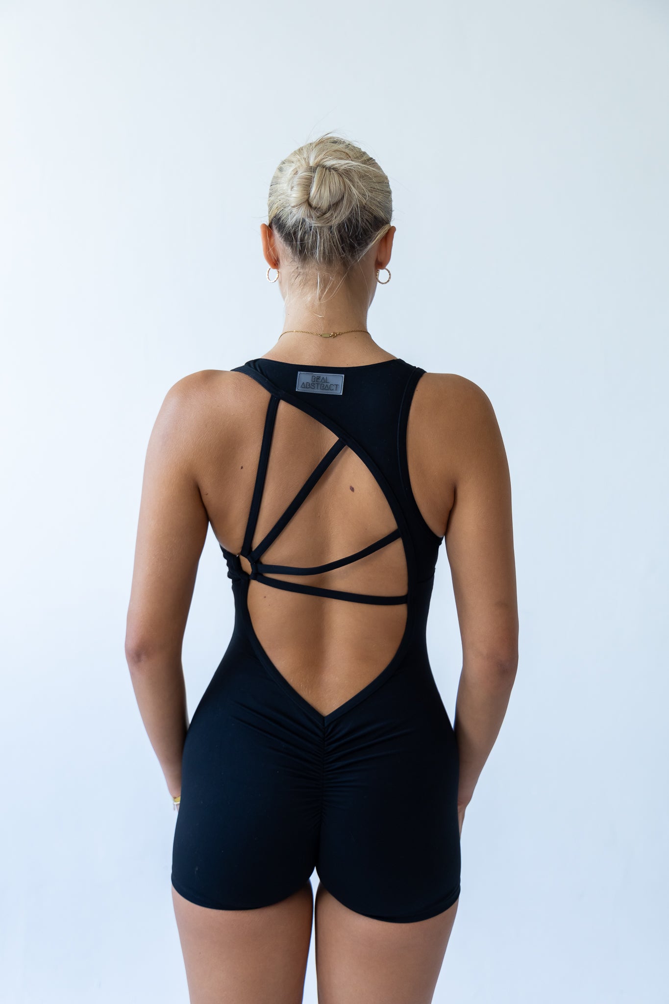 Black Contour Scrunch Unitard