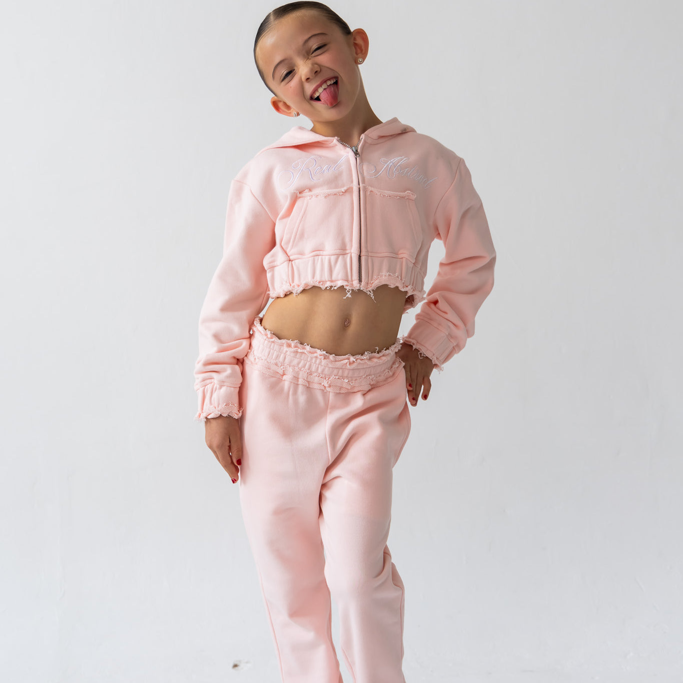 Kids Powder Pink Tracksuit