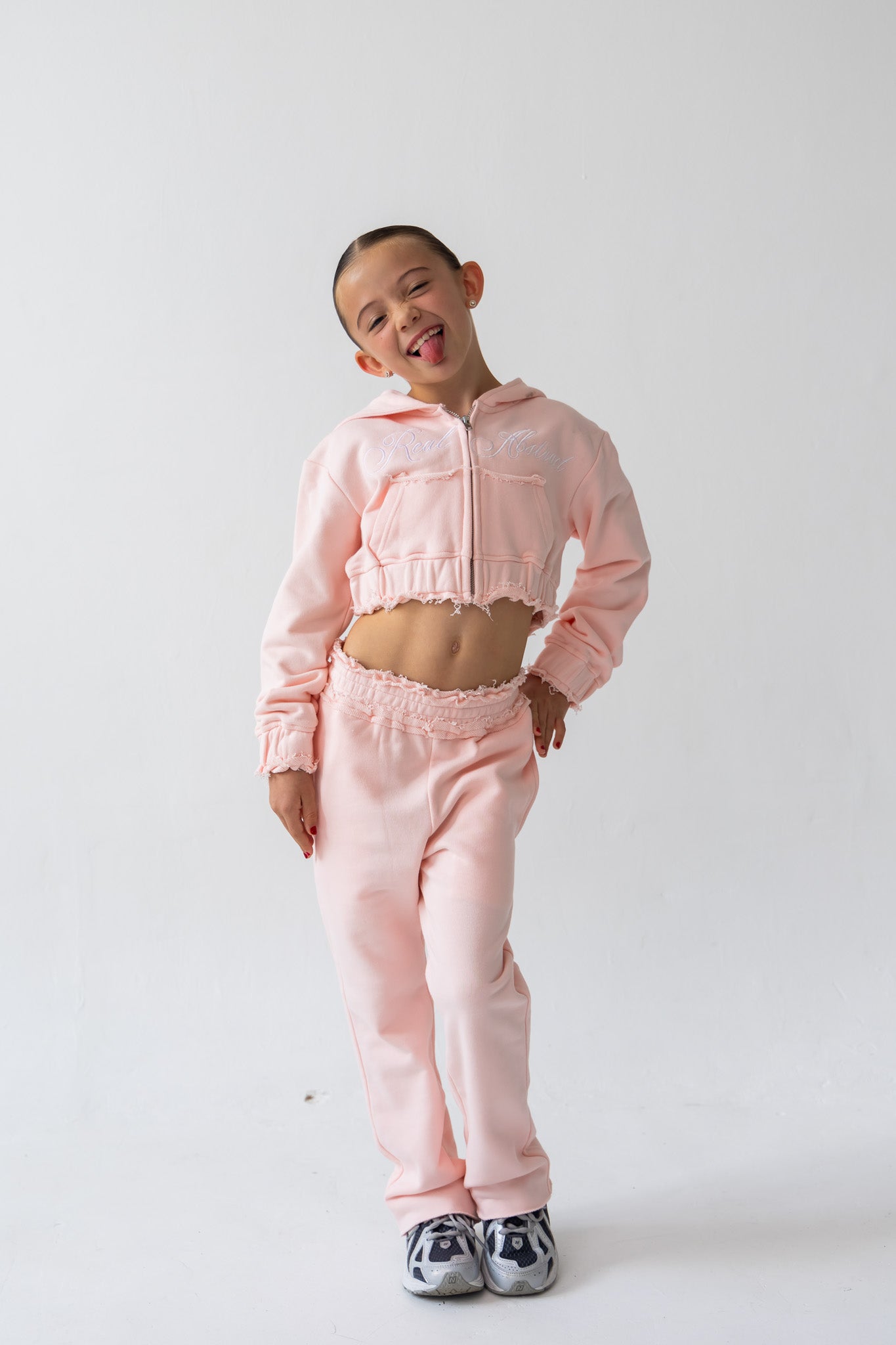 Kids Powder Pink Tracksuit