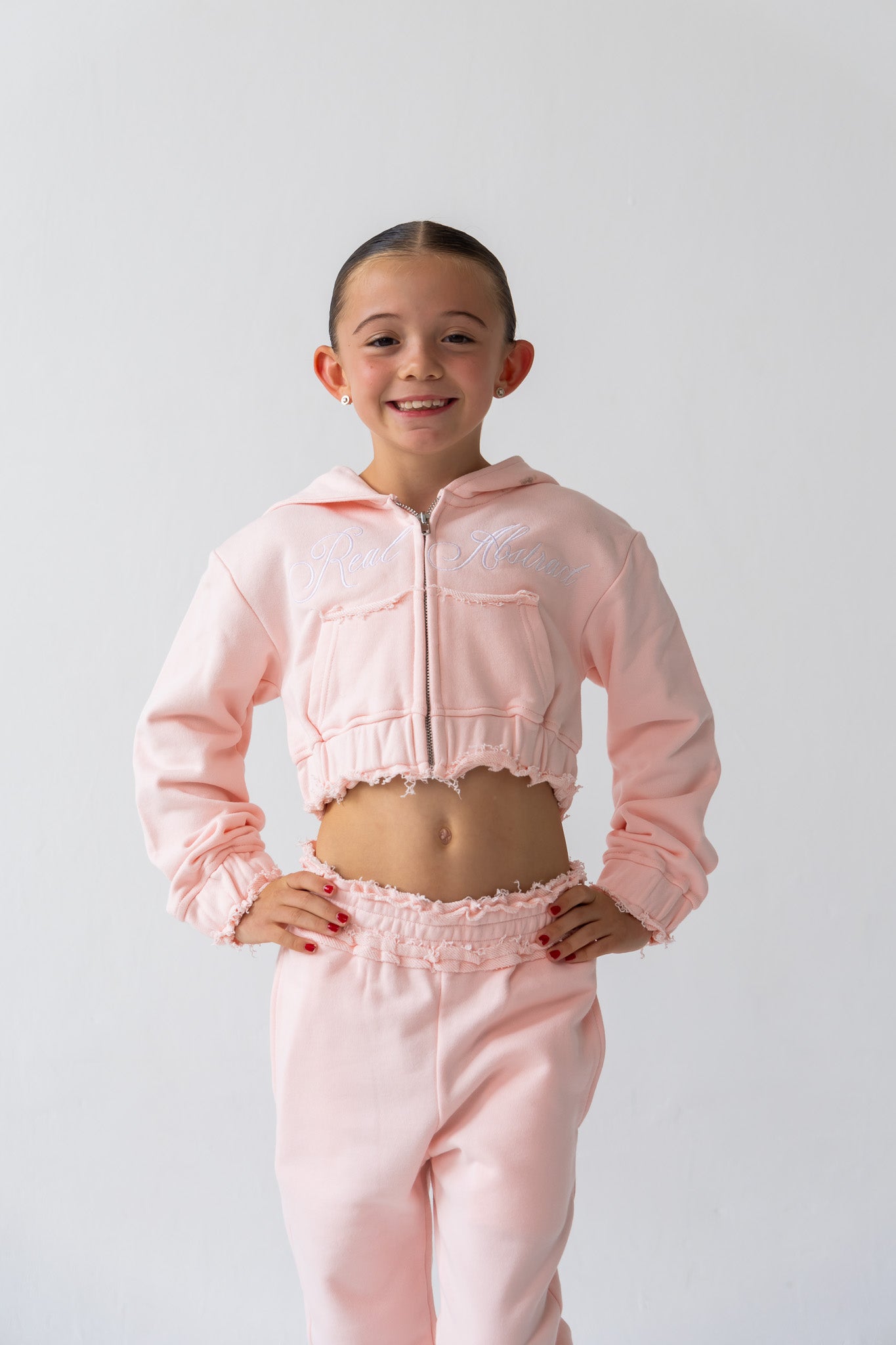 Kids Powder Pink Tracksuit