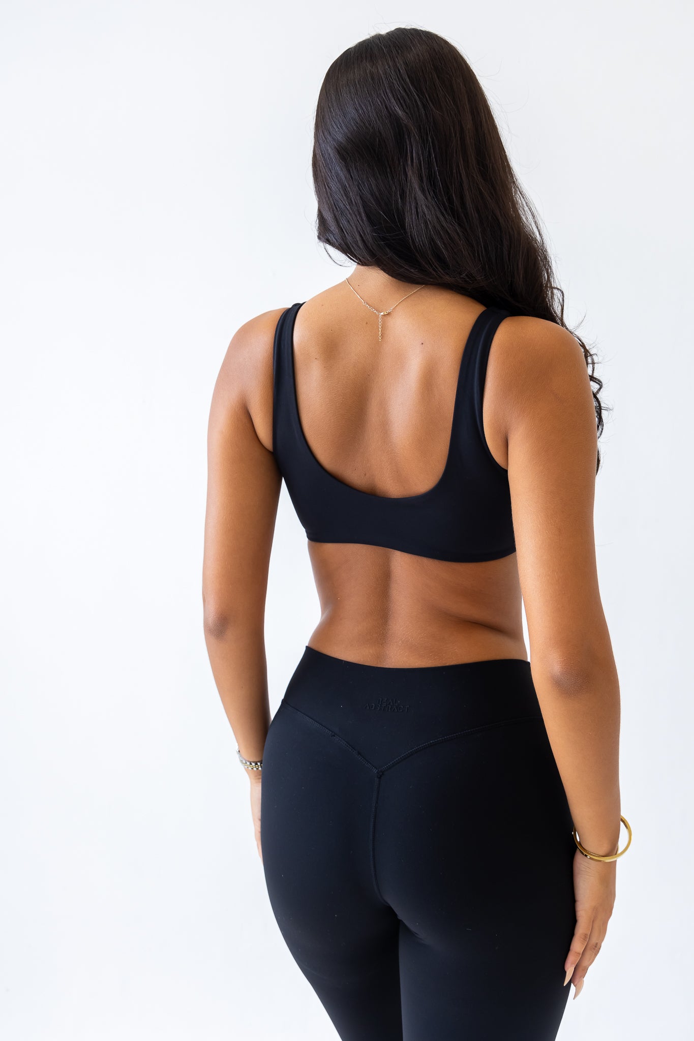 Black Scoop Crop Top