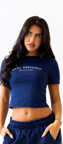 Navy Active Lounge Baby Tee