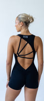Black Contour Scrunch Unitard