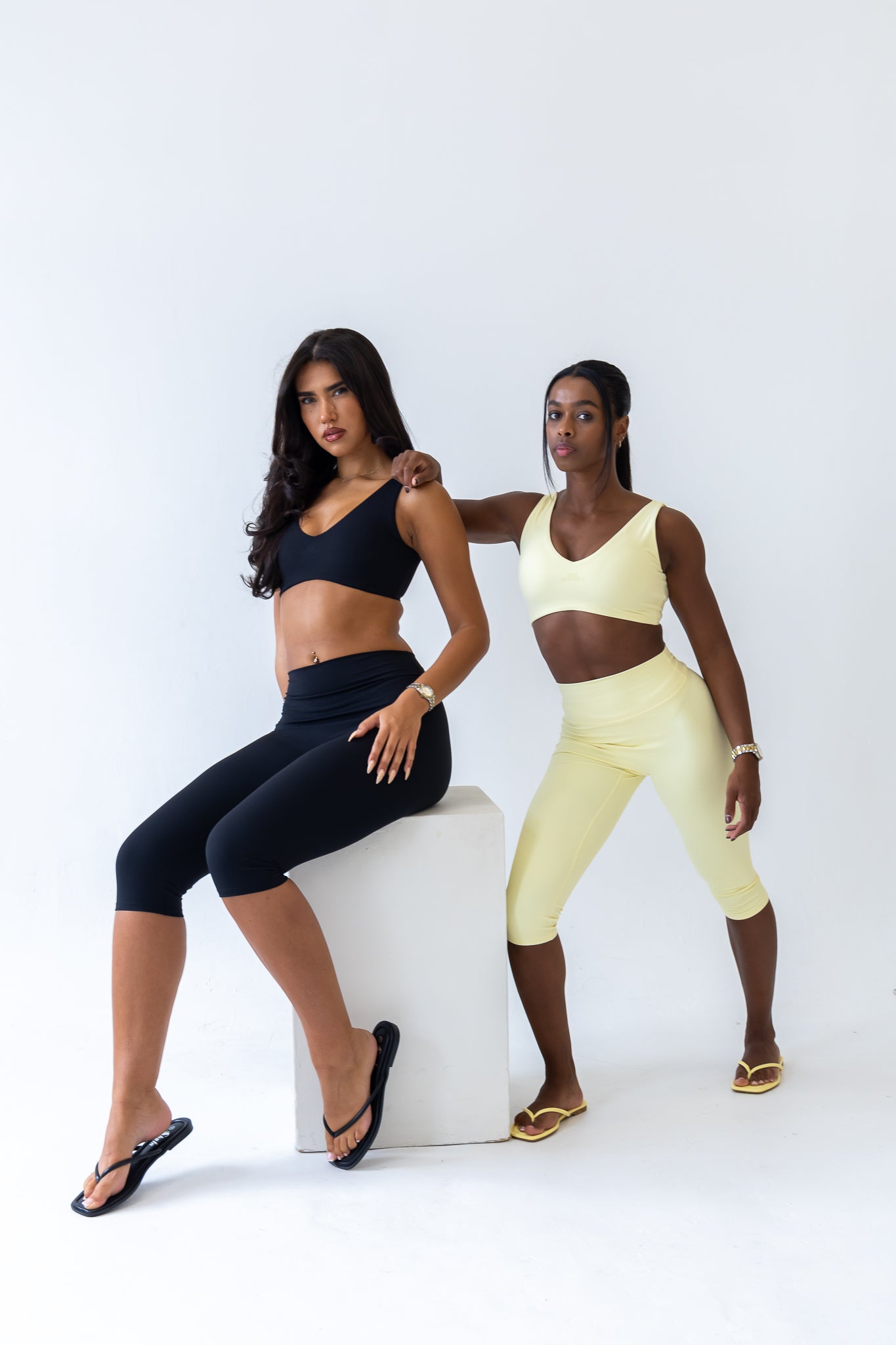 Black Scoop Crop Top