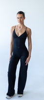 Black Soft Sculpt Straight Leg Trousers