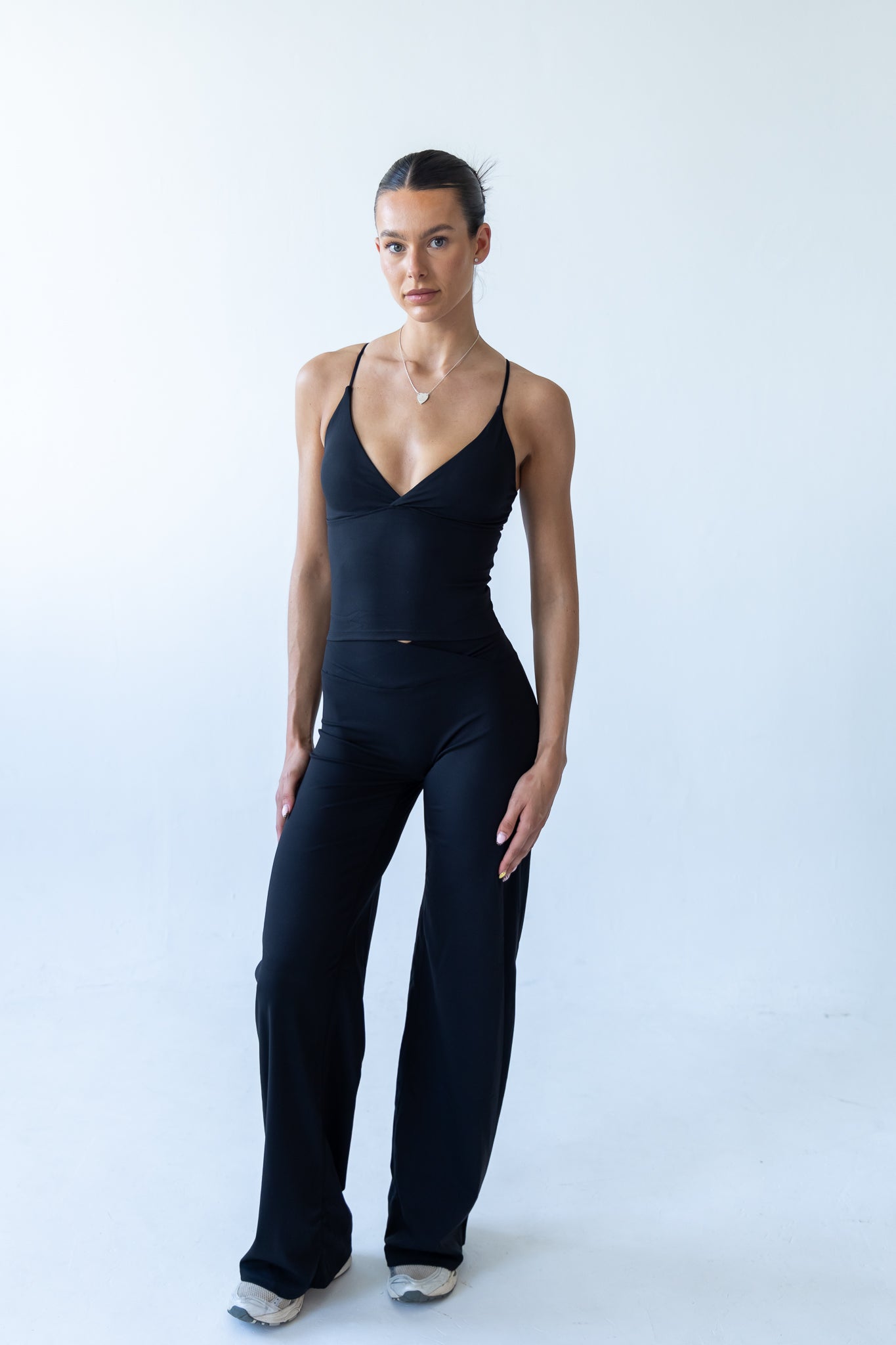 Black Soft Sculpt Straight Leg Trousers