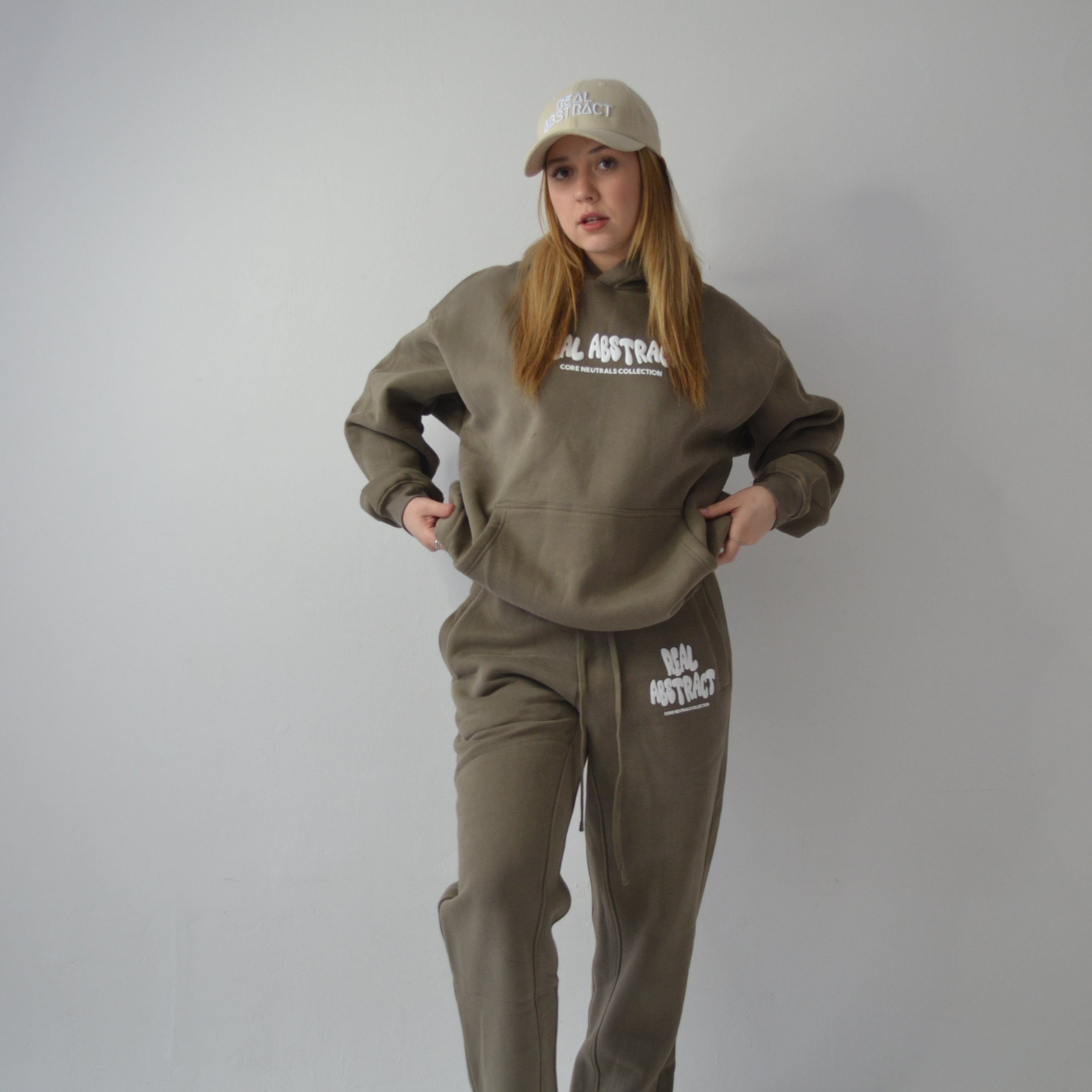 Mocha core neutrals straight leg joggers