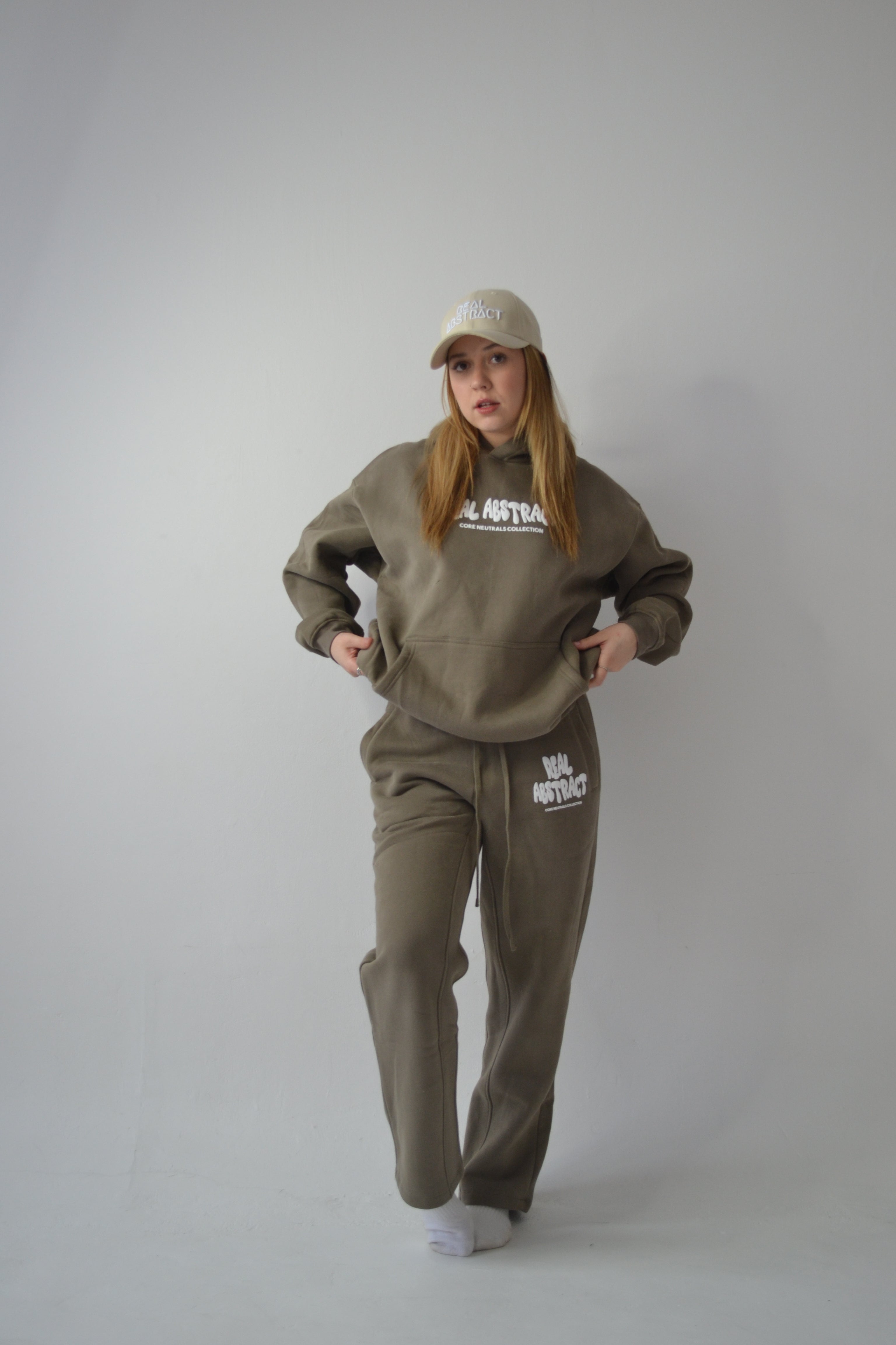 Mocha core neutrals straight leg joggers