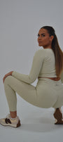 Sculpt Scrunch Bum Leggings - Beige