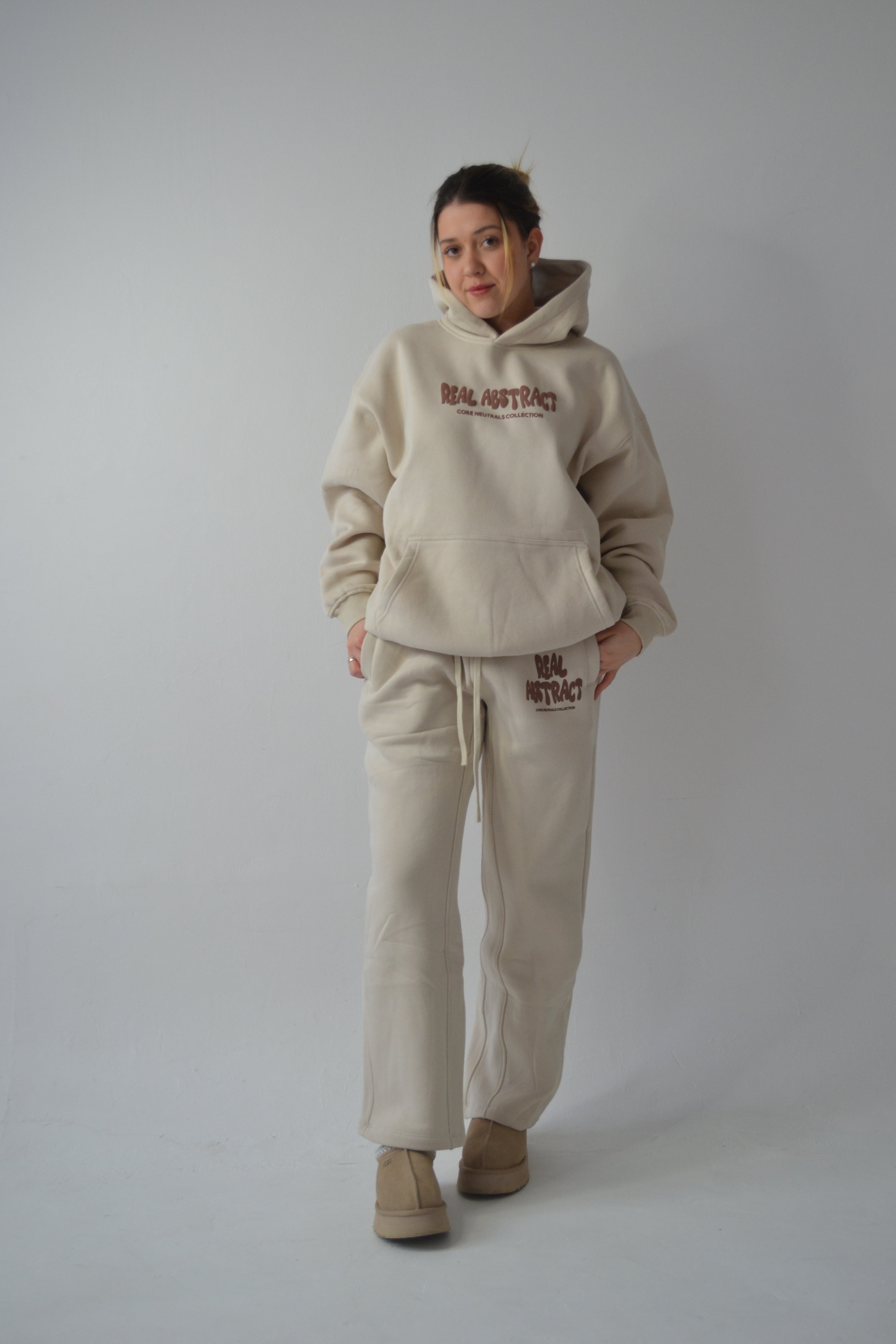 Sand core neutrals straight leg joggers