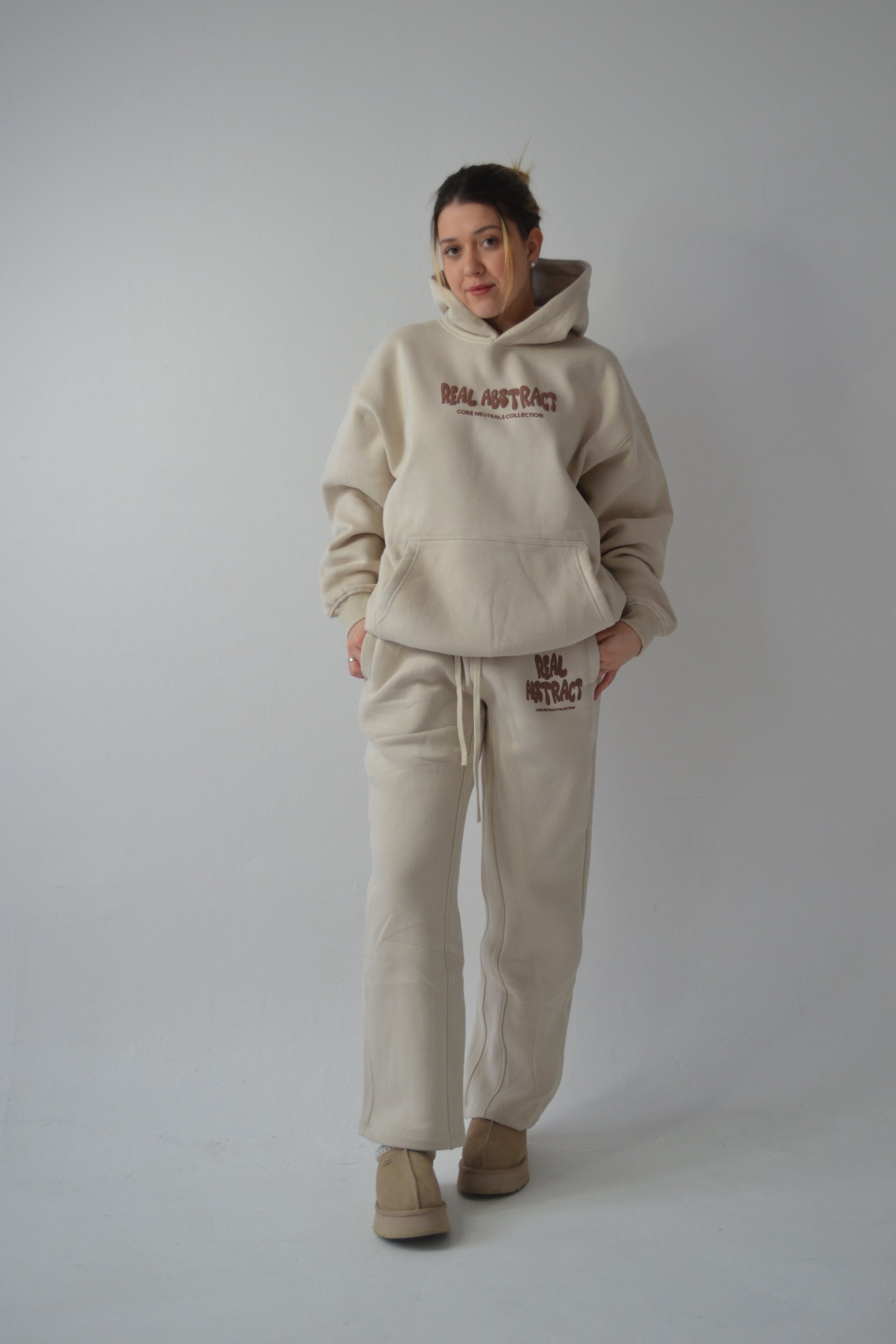 Sand core neutrals straight leg joggers