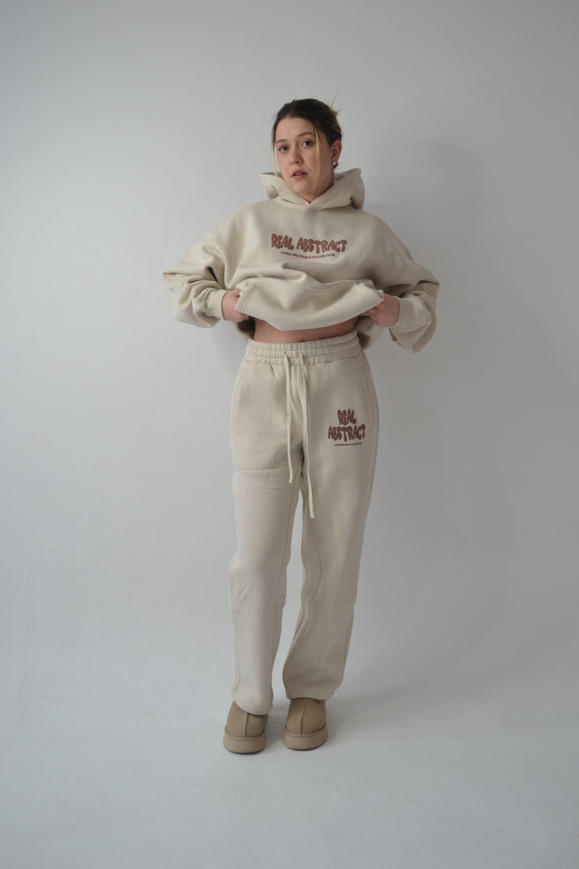 Sand core neutrals straight leg joggers