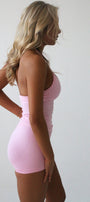 Candy Pink Sculpt Vest Top